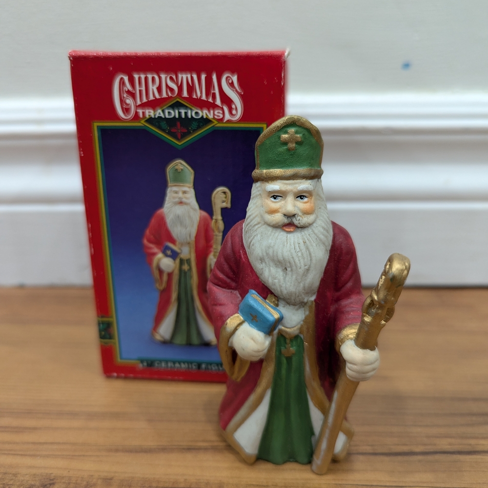 New Christmas Traditions Santa Figurine